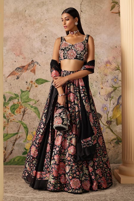 Ridhi Mehra Demi Floral Print Lehenga Set 