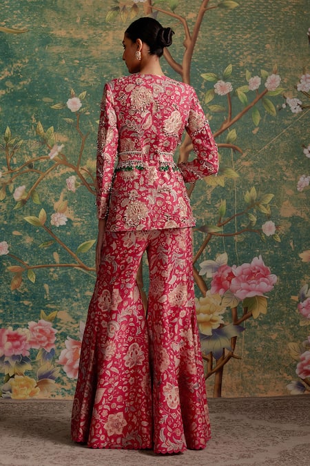 Ridhi Mehra Icon Floral Pattern Jacket Pant Set 