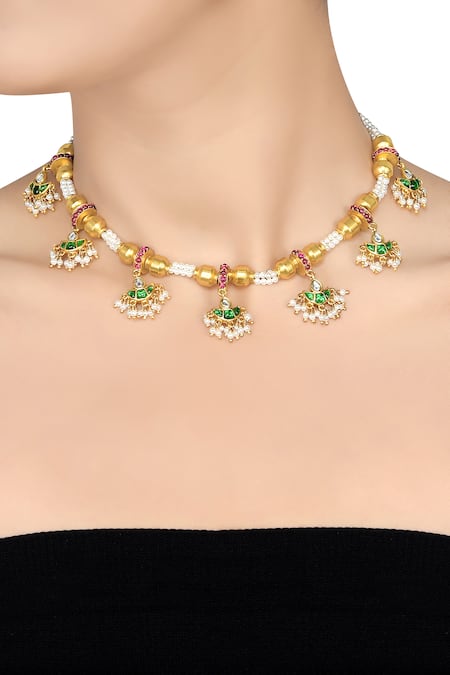 Amrapali lotus deals necklace