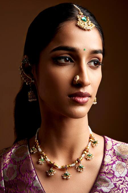 Amrapali lotus necklace hotsell