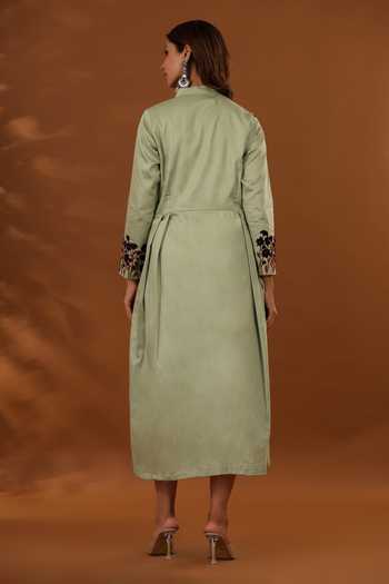 The Home Affair Placement Floral Embroidered Dress 