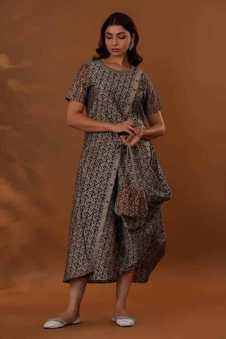 The Home Affair Handpainted Floral Dress 