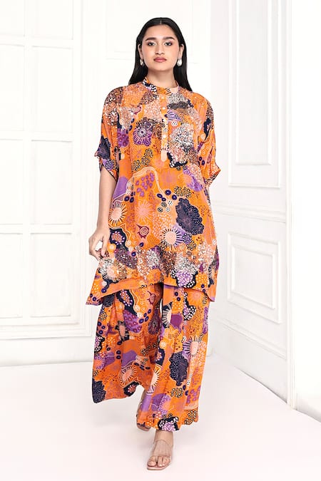 Komal Shah Printed Tunic & Pant Set 