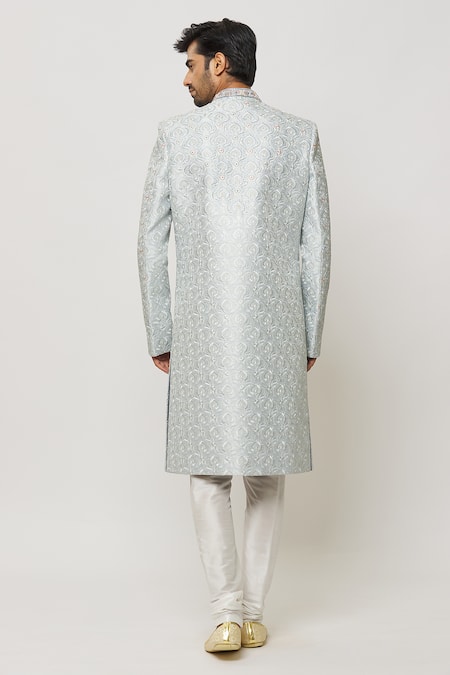 Arihant Rai Sinha Sequin Crystal Embellished Sherwani With Churidar 