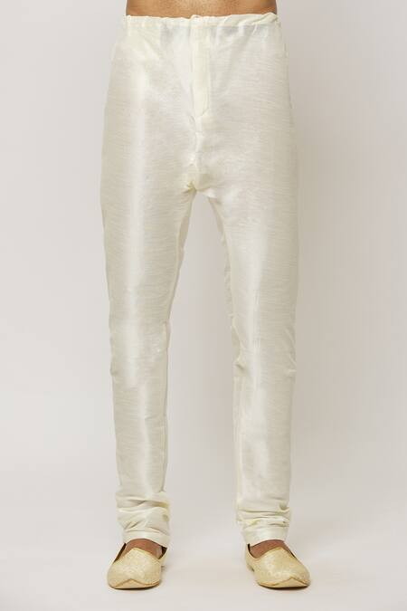 Arihant Rai Sinha Cream Silk, Chanderi Crystals, Sequins Wave Embroidered Sherwani With Churidar at Aza Fashions Arihant Rai Sinha_Cream Silk, Chanderi Crystals, Sequins Wave Embroidered Sherwani With Churidar _at_Aza_Fashions