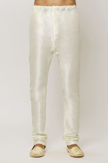 Shop Arihant Rai Sinha Peach Silk, Cotton Crystals, Cut Blossom Embroidered Sherwani With Churidar Online at Aza Fashions Shop_Arihant Rai Sinha_Peach Silk, Cotton Crystals, Cut Blossom Embroidered Sherwani With Churidar _Online_at_Aza_Fashions