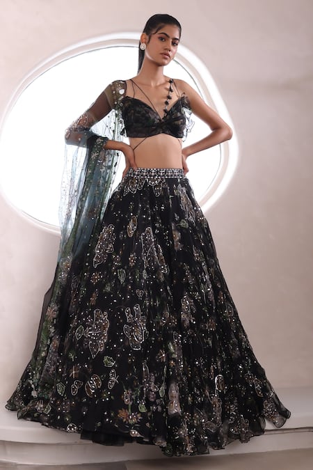 Mahima Mahajan Fiza Jaal Print Lehenga Set 