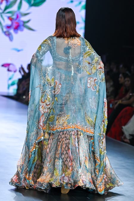 Mahima Mahajan Tamanna Floral Print Flowy Lehenga Set 