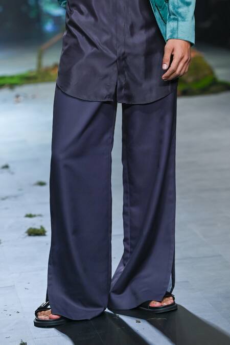 Buy Varun Bahl Green Velvet, Silk Embroidery Jacket Trouser Set Online at Aza Fashions Buy_Varun Bahl_Green Velvet, Silk Embroidery Jacket Trouser Set _Online_at_Aza_Fashions