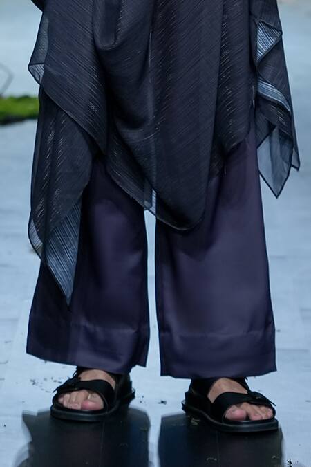 Varun Bahl Black Velvet, Polyester Embroidery Hand Jacket Trouser Set at Aza Fashions Varun Bahl_Black Velvet, Polyester Embroidery Hand Jacket Trouser Set _at_Aza_Fashions