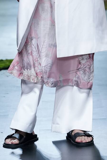 Varun Bahl Ivory Polyester, Terrycloth Embroidery, Cut Work Hand Sherwani Trouser Set at Aza Fashions Varun Bahl_Ivory Polyester, Terrycloth Embroidery, Cut Work Hand Sherwani Trouser Set _at_Aza_Fashions