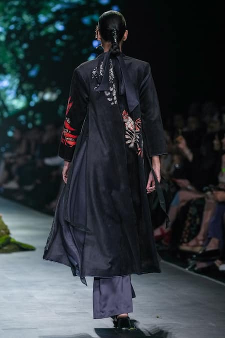 Varun Bahl Floral Print Jacket Trouser Set 