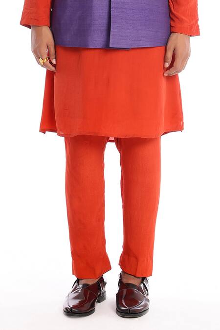 Aisha Rao Purple Silk Sequins, Embroidery Violet Bundi Kurta Set Online at Aza Fashions Aisha Rao_Purple Silk Sequins, Embroidery Violet Bundi Kurta Set _Online_at_Aza_Fashions