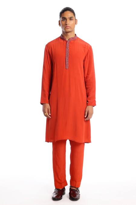 Aisha Rao Purple Silk Sequins, Embroidery Violet Bundi Kurta Set at Aza Fashions Aisha Rao_Purple Silk Sequins, Embroidery Violet Bundi Kurta Set _at_Aza_Fashions