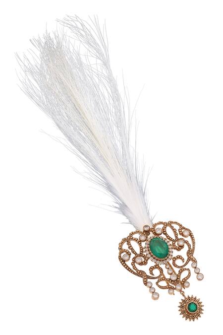 Shop_Cosa Nostraa_Green Embroidery Minimal Magic Kalangi _Online_at_Aza_Fashions