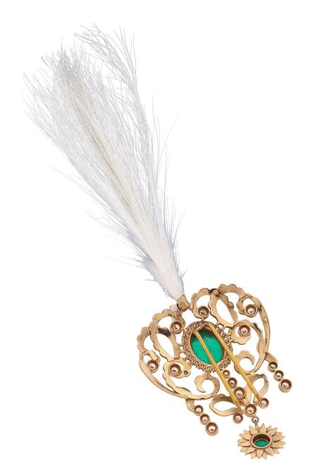 Cosa Nostraa_Green Embroidery Minimal Magic Kalangi _at_Aza_Fashions