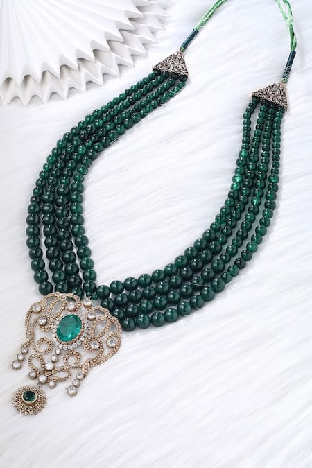 Cosa Nostraa Elite Olive Layered Mala 