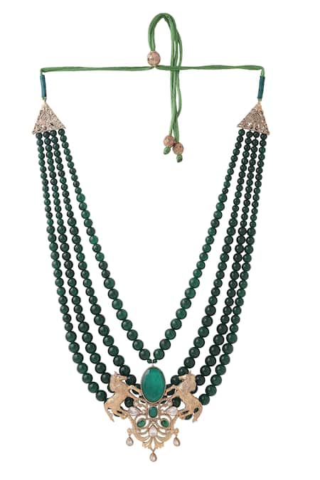 Buy_Cosa Nostraa_Green Stallion Glory Mala_Online_at_Aza_Fashions