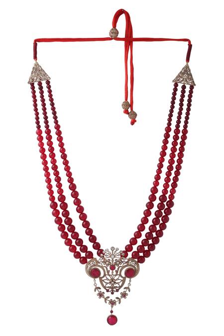Buy_Cosa Nostraa_Red Pride Of Kings Mala _Online_at_Aza_Fashions