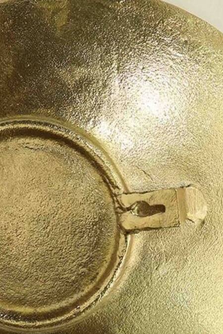 Shop_Cocovey Homes_Pink Aluminium Circular Wall Art Set Of 3_Online_at_Aza_Fashions