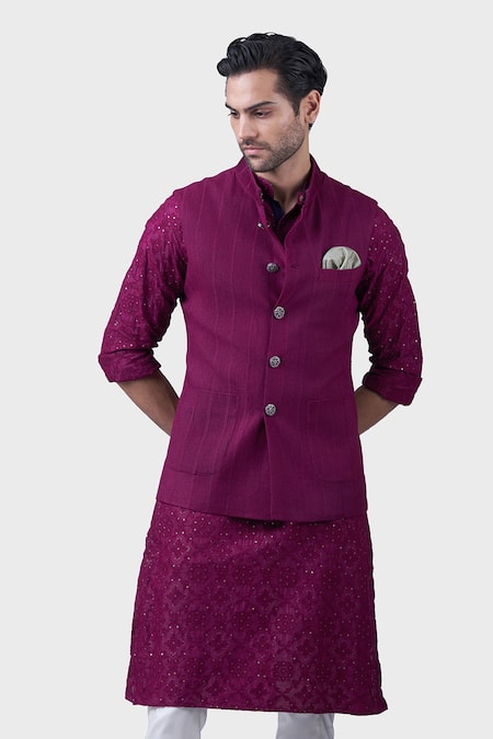 Raghavendra Rathore Jodhpur The Pinch Tuck Waistcoat 