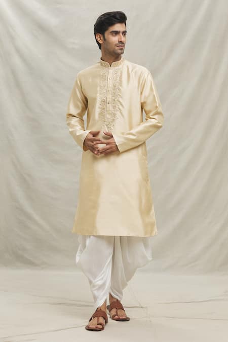 Arihant Rai Sinha Floral Sequin Embellished Kurta With Dhoti Pant 