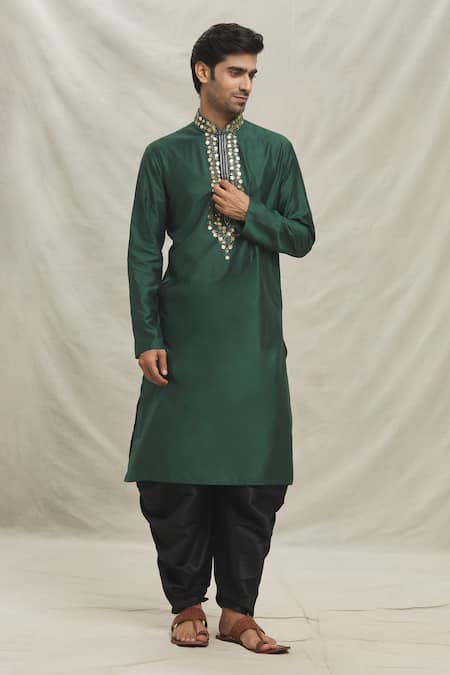 Arihant Rai Sinha Sequin Floral Embellished Kurta With Dhoti Pant 