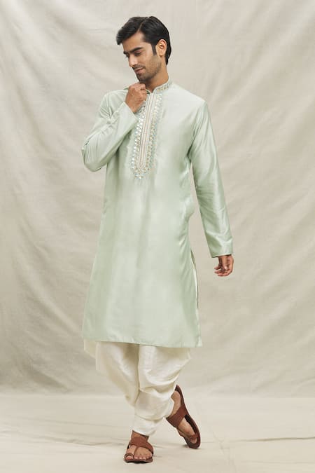 Arihant Rai Sinha Sequin Thread Embroidered Kurta With Dhoti Pant 