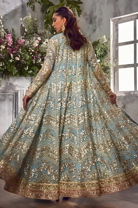 Shian Lily Fleur Gota & Pearl Embellished Lehenga Blouse Set 