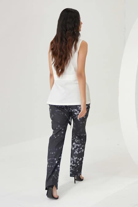 Shop_Label Kheerganga_White Viscose Collared Jellyfish Print Shirt With Pant _Online_at_Aza_Fashions