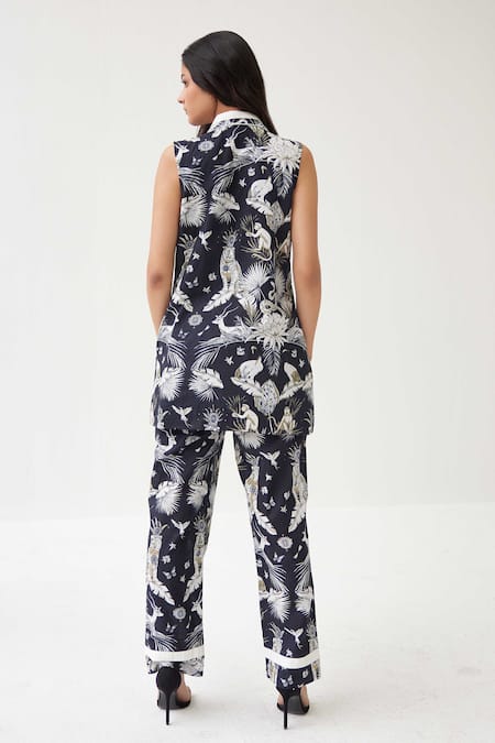 Label Kheerganga Majestic Jungle Print Shirt With Pant 