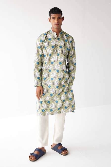 Label Kheerganga Tulip Flower Print Kurta 