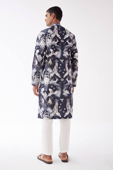 Label Kheerganga Kazi Ranga Jungle Print Kurta 