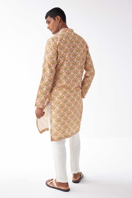 Label Kheerganga Mughal Floral Print Kurta 