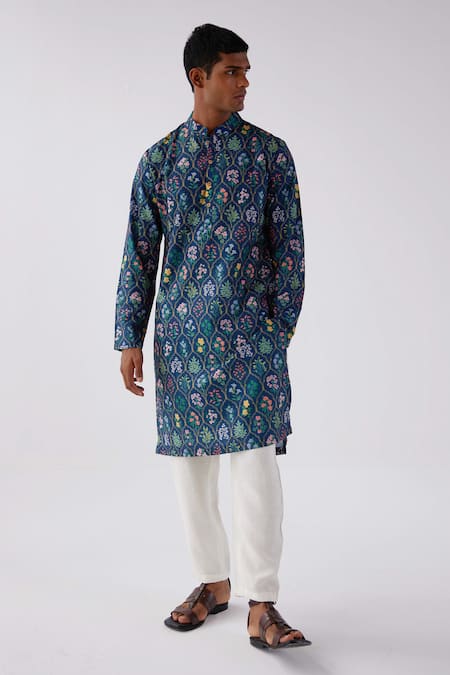 Label Kheerganga Floral Mughal Print Kurta 