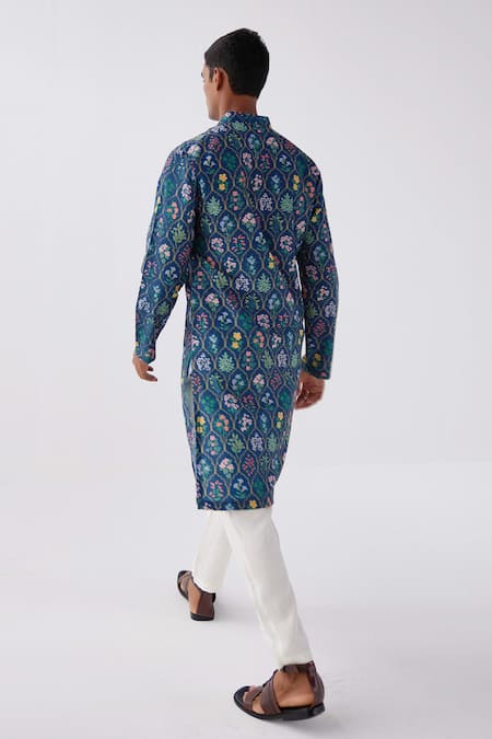 Label Kheerganga Floral Mughal Print Kurta 