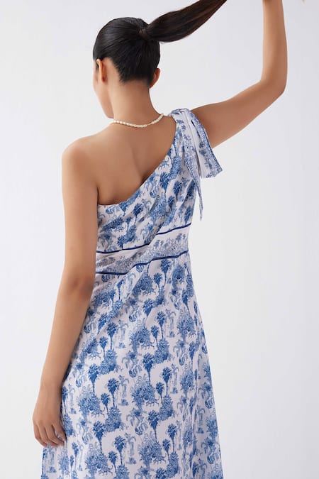 Label Kheerganga Riverstone One Shoulder Midi Dress 