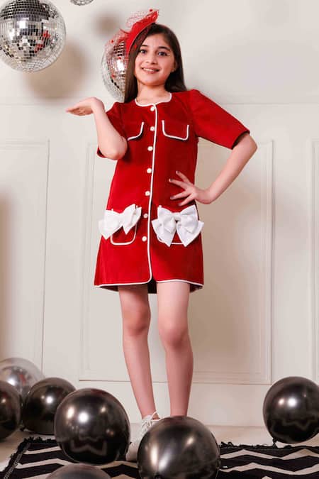 Hoity Moppet Extra Chilly Velvet Button Down Dress 