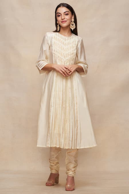 Gulabo by Abu Sandeep Gota Work A-Line Kurta 