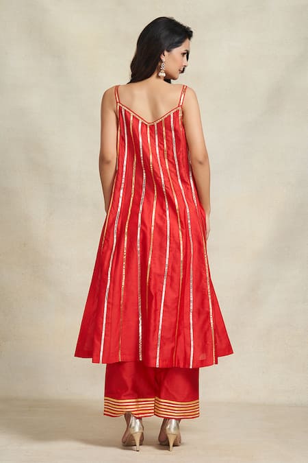 Gulabo By Abu Sandeep Gotal Embroidered Slip Dress