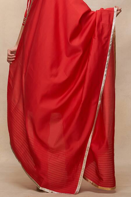 Buy Gulabo By Abu Sandeep Red Chanderi Embroidered Gota Dupatta Online at Aza Fashions Buy_Gulabo By Abu Sandeep_Red Chanderi Embroidered Gota Dupatta _Online_at_Aza_Fashions