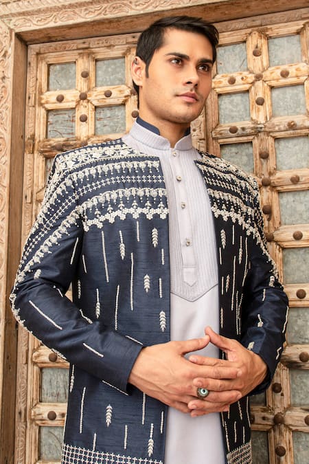 Abkasa Morgan Embroidered Bandhgala Set 