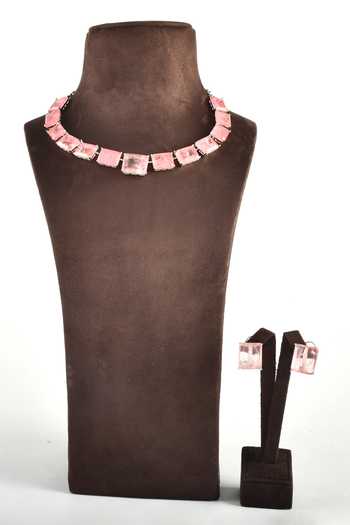 Zaza By Somya Magnificent Stone Studded Necklace Set 