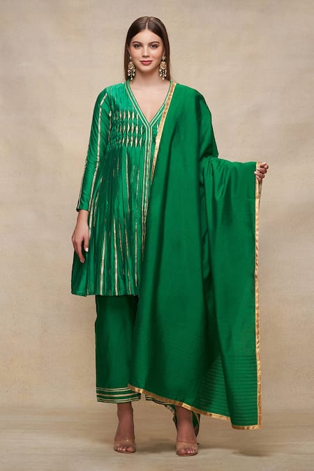 Gulabo by Abu Sandeep Chanderi Dupatta 