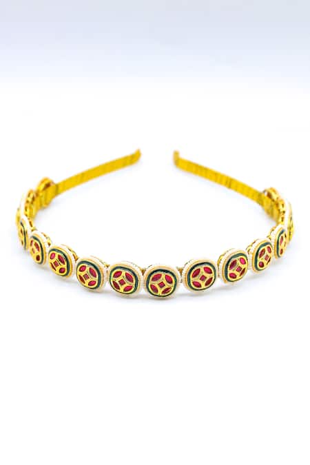 Foot Fuel Embellished Broach Hairband 