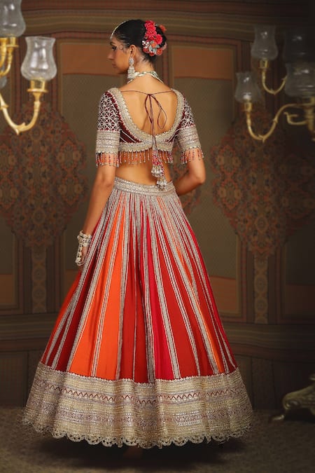 Shikhar Sharma Rajwadi Embroidered Bridal Lehenga Set 