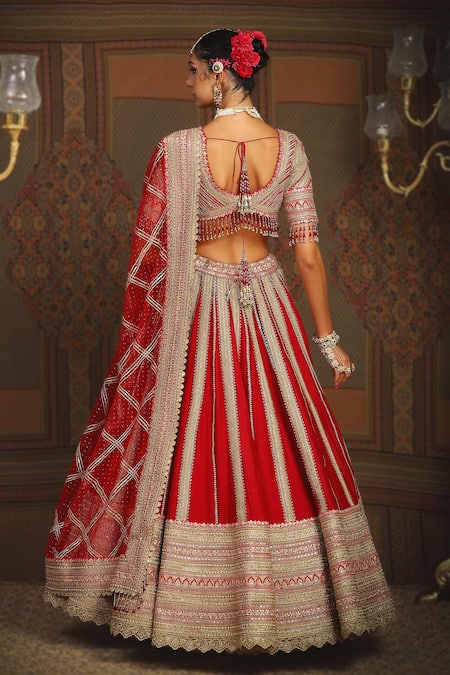 Shikhar Sharma Ambrosia Dori Vine Embroidered Bridal Lehenga Set 