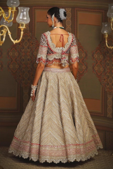 Shikhar Sharma Dori Embroidered Bridal Lehenga Set 