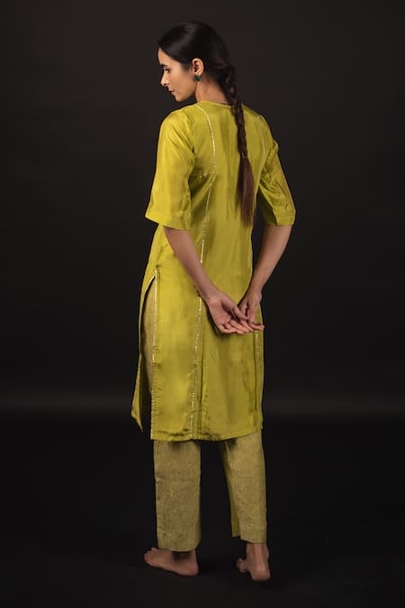 Avaasya Jaipur Gota Patti Work Kurta & Pant Set 