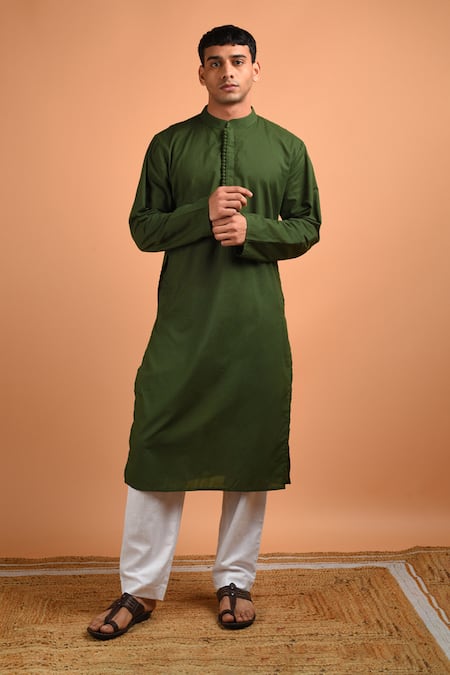 Kalp Mystic Sage Elegance Cotton Kurta Set 